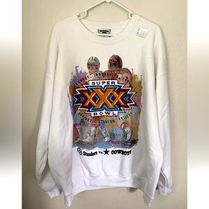 Never Worn Vintage 1996 Super Bowl Men’s Size 2XL Pittsburgh Steelers Cowboys